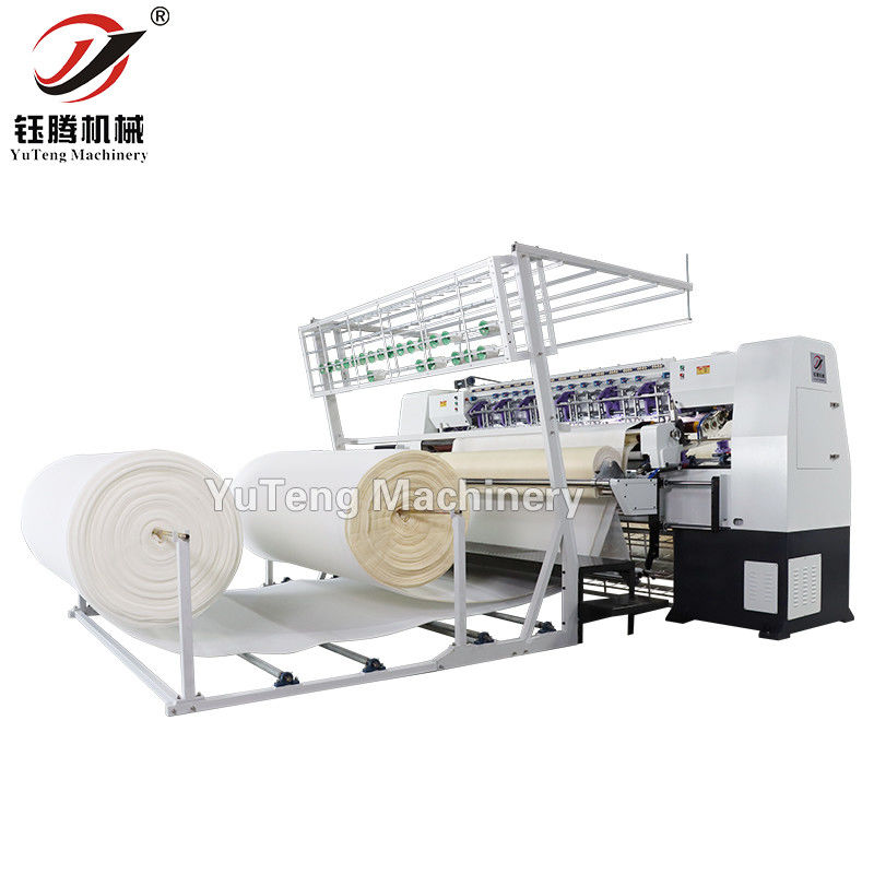 2450mm 퀼팅 폭, 100-1000r/min 속도, 80mm 최대 재봉 두께를 갖춘 컴퓨터화된 비셔틀 멀티니들 매트리스 퀼팅 기계
